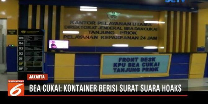 Bea Cukai Periksa 7 Kontainer Surat Suara Dicoblos, Ini Hasilnya