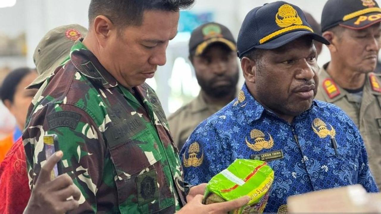 Kodim 1702/Jayawijaya Perkuat Dukungan Operasi Pasar Pemda Jelang Lebaran 2026