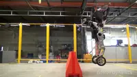 Handle, robot besutan Boston Dynamic yang dapat melompat hingga setinggi 1,2 meter. (Doc: Boston Dynamic)