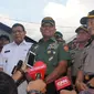 Panglima TNI Jenderal Gatot Nurmantyo memberikan keterangan terkait lanjutan Operasi Tinombala dan teritorial di Poso, Sulteng. (Liputan6.com/Dio Pratama)