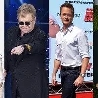 Ellen DeGeneres, Elton John, Neil Patrick Harris, dan George Takei (Bintang/EPA)