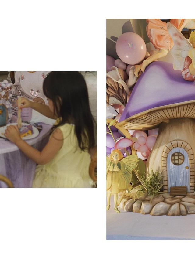 7 Potret Ulang Tahun Putri Raisa Ke-4, Rayakan dengan Tema Fairies