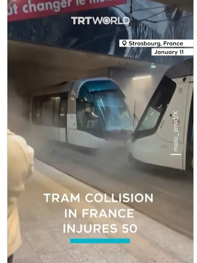 2 Trem Tabrakan di Strasbourg Prancis, 50 Orang Terluka, Lima Kritis