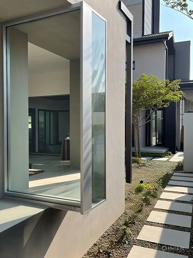 Model Jendela Aluminium Minimalis/Via Meta AI