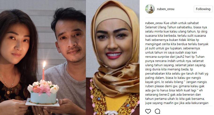 Ruben Onsu peringati ulang tahun Julia Perez.