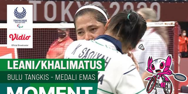 VIDEO: Leani Ratri Oktila/Khalimatus Sadiyah Raih Medali Emas usai Kalahkan Wakil China di Final Ganda Putri Paralimpiade Tokyo 2020