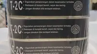 Ransum militer bersertifikat ditunjukkan dalam pameran Alustsista di Gedung Kemenhan Jakarta. (Liputan6.com/Muhammad Radityo Priyasmoro)