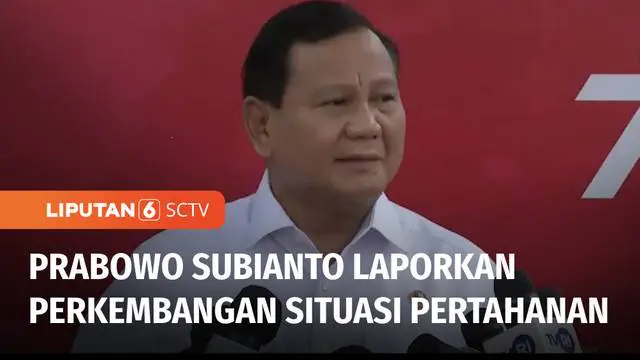 VIDEO: Menhan Prabowo Subianto Laporkan Perkembangan Situasi Pertahanan kepada Presiden Jokowi