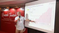 Direktur Utama PT Pertamina Hulu Rokan (PHR) Chalid Said Salim di Jakarta, Selasa (19/12/2023). PHR menargetkan pendapatan usaha USD 3 miliar pada tahun depan.