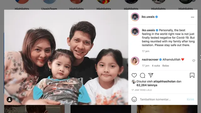 Unggahan Iko Uwais. (Foto: Instagram @iko.uwais)