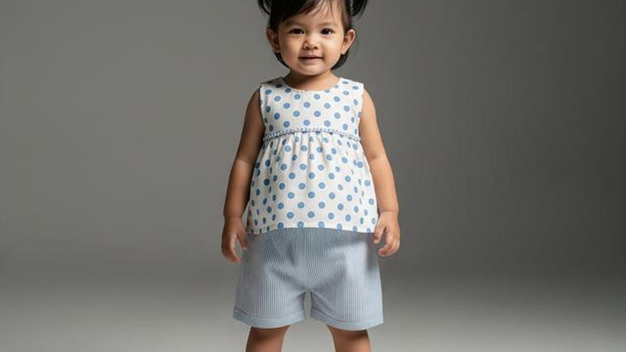 8 Model Baju Anak Perempuan 1-5 Tahun Motif Polkadot &amp; Stripe, Lucu dan Nyaman Dipakai