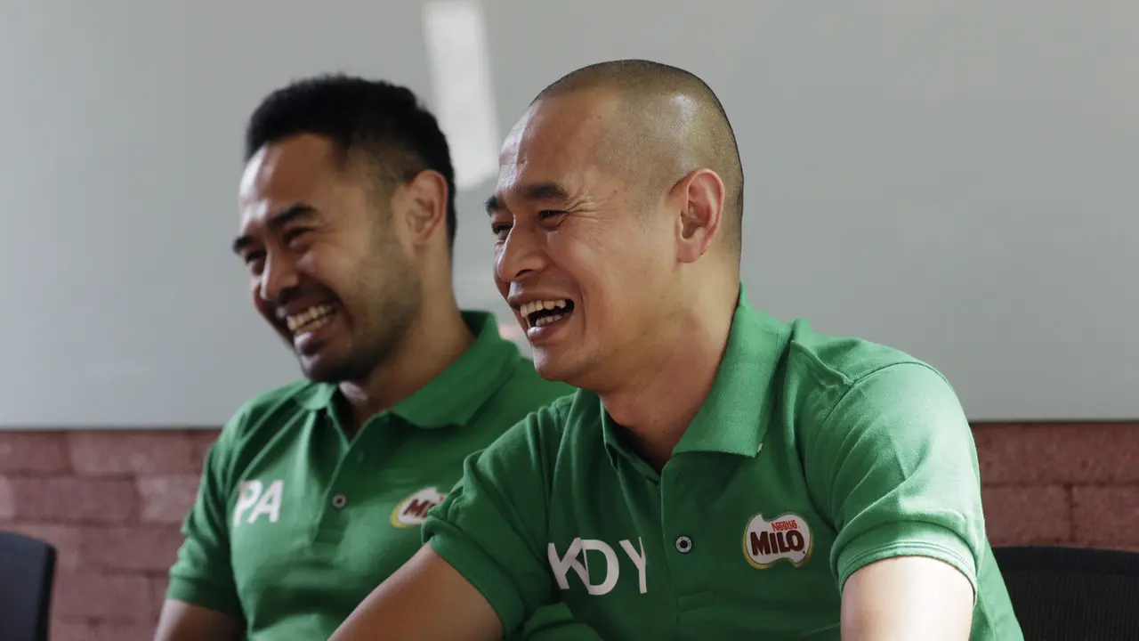 Kunjungan Milo Kurniawan Dwi Yulianto dan Ponaryo Astaman