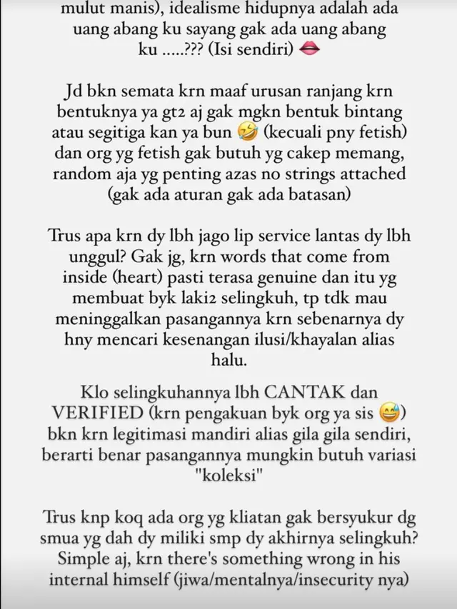 Cuitan Inara Rusli soal pria yang doyan selingkuh dan kualitas pelakor. (Foto: Dok. Instagram @mommy_starla)