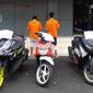 PNS pelaku pencurian kendaraan bermotor di Sulut yang diamankan polisi (Istimewa)