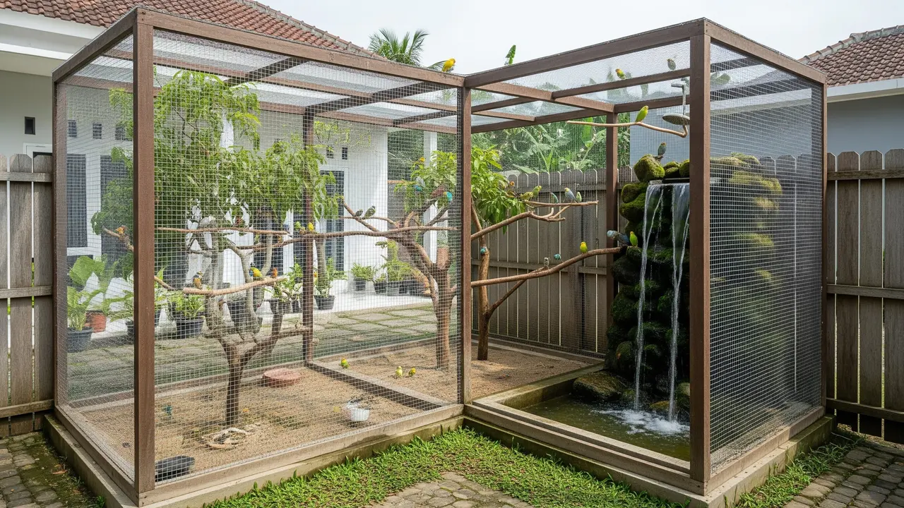 Ide Kandang Burung Sederhana di Halaman Rumah