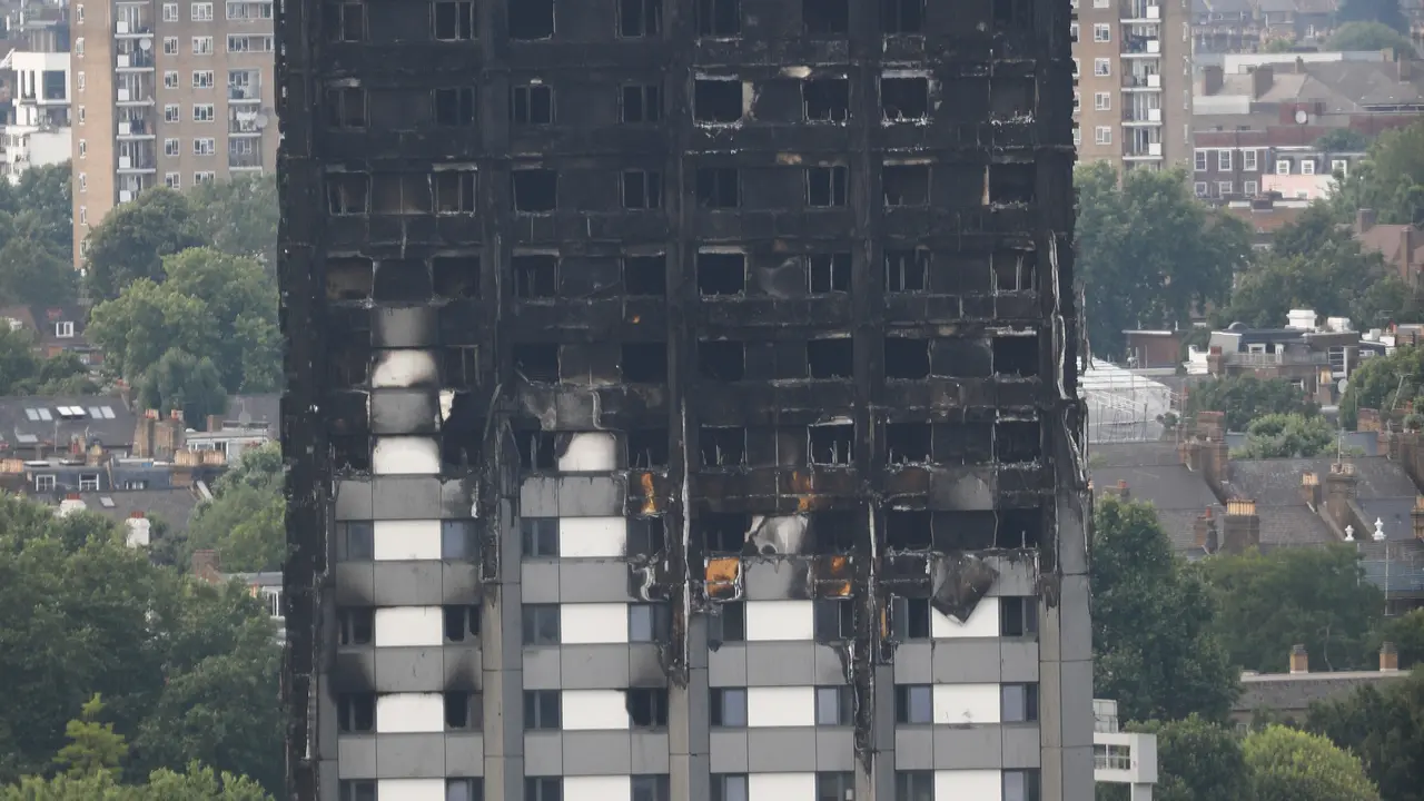 20170618-Keadaan Grenfell Tower Pasca Kebakaran-AFP