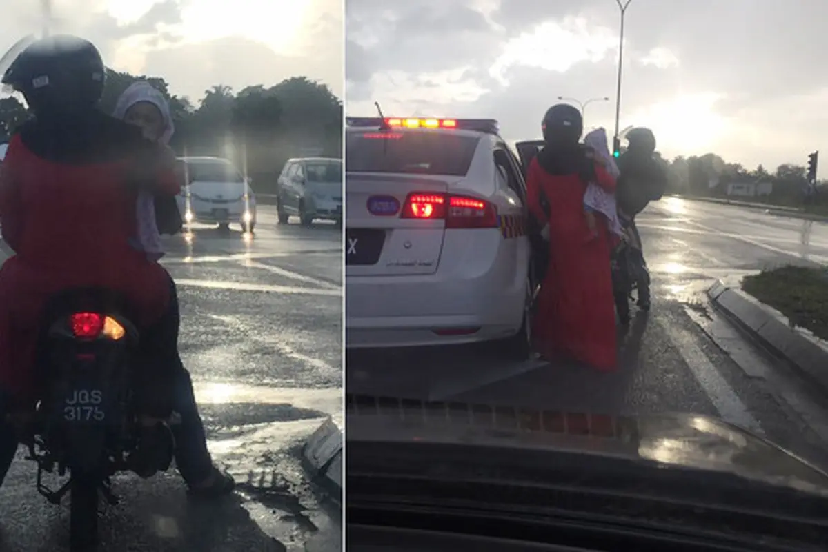 Bantu Ibu dan Anaknya yang Kehujanan, Aksi Polisi Baik Hati Tuai Pujian