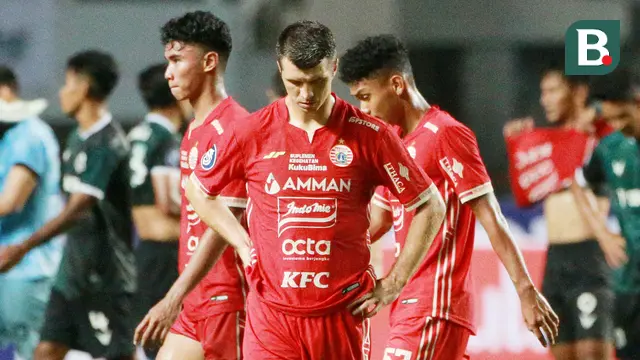 Foto: Kekecewaan Pemain Persija Usai Gagal Menang di Markas Persikabo 1973 Pada Laga BRI Liga 1