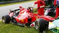 Fernando Alonso dan Kimi Raikkonen terlibat kecelakaan mengerikan di GP Austria yang berlangsung di Sirkuit Red Bull Ring.