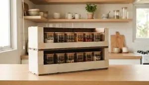 Cara Membuat Rak Bumbu dari Kardus Bekas agar Dapur Terlihat Lebih Luas