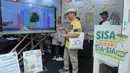 Berbagai kegiatan edukasi mewarnai Festival Jejak Pangan Lestari 2026 di Taman Lapangan Banteng, Jakarta Pusat, Sabtu (10/10/2026). Festival ini mengajak masyarakat mengenal pentingnya pengelolaan pangan yang berkelanjutan, pemanfaatan pangan lokal, serta pengurangan sampah makanan untuk menjaga kelestarian lingkungan. (KLY/Budy Santoso)