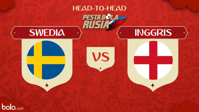 Berita video head-to-head Piala Dunia Rusia 2018: Swedia vs Inggris.