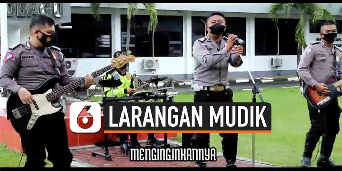 VIDEO: Kreatif, Polisi Sulawesi Larang Warga Mudik Lewat Lagu