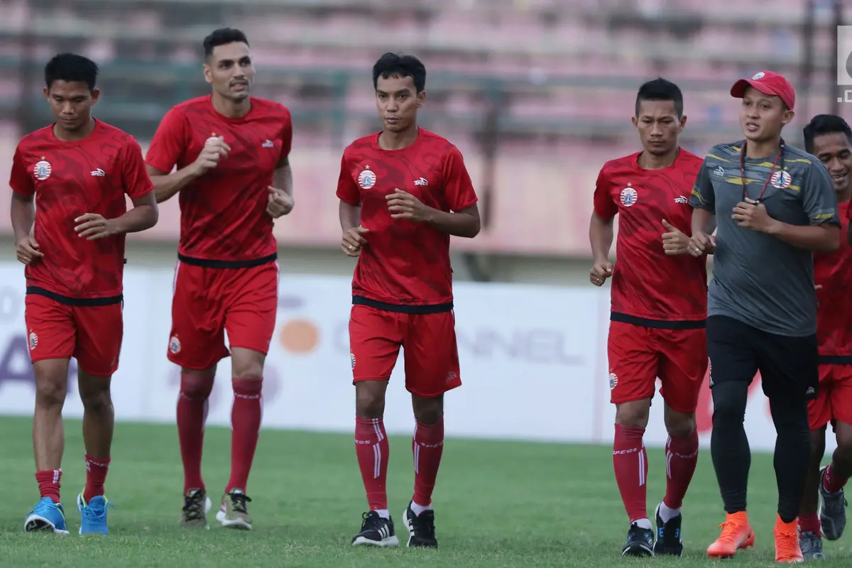 Latihan Santai Persija Jelang Laga Kandang Semifinal PIala Presiden 2018