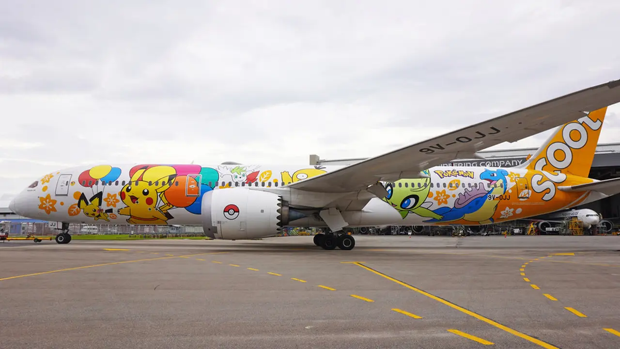Scoot Airlines Luncurkan Rute Penerbangan Baru Bersama Pikachu Jet