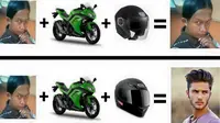 Meme Otomotif Pekan Ini: Ganteng karena Helm