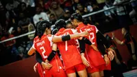 Timnas voli putri Indonesia U-21&nbsp;menyerah dari Vietnam pada laga pertama Grup A Kejuaraan Dunia Bola Voli Putri U-21 2025 di Jawa Pos Arena, Surabaya, Jawa Timur, Kamis (7/8) malam WIB. (foto: Volley Ball World)