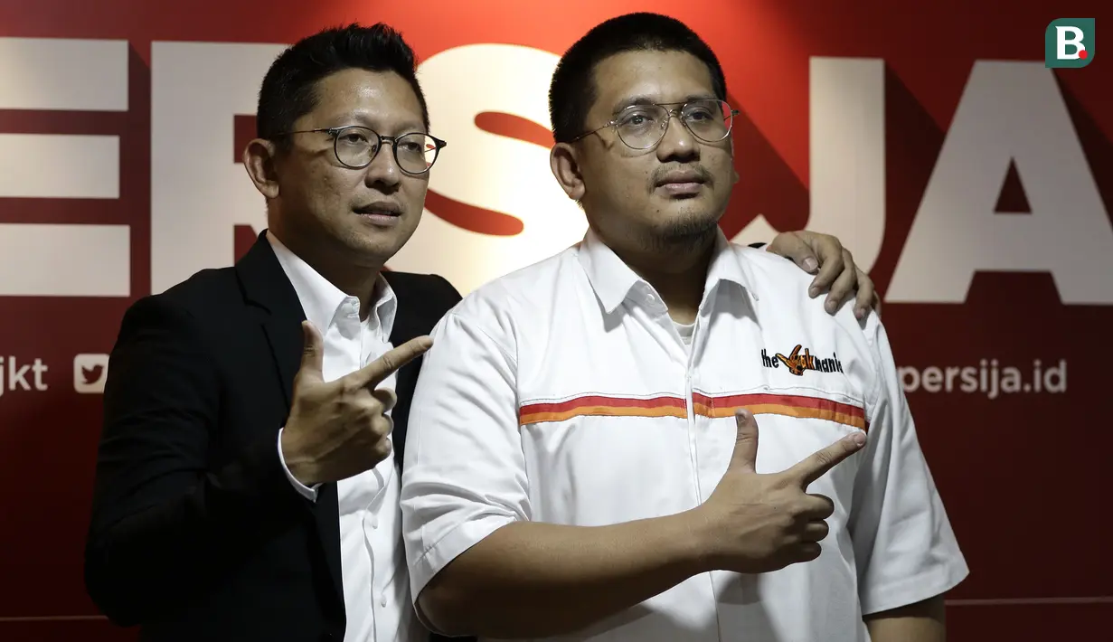 Presiden Persija Jakarta, Mohamad Prapanca, saat jumpa pers jelang peluncuran tim Persija di Kantor Persija, Kuningan, Jakarta, Jumat (21/2). Peluncuran tim Persija akan diisi dengan laga uji coba melawan tim asal Singapura.(Bola.com/Yoppy Renato)