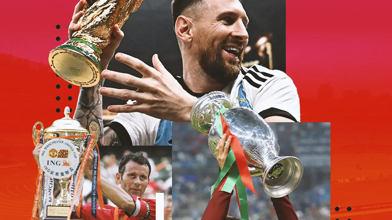 Ilustrasi - Lionel Messi, Cristiano Ronaldo, Ryan Giggs