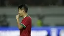 Gelandang Indonesia U-19, Witan Sulaeman, saat pertandingan melawan Thailand U-19 pada laga persahabatan di Stadion Wibawa Mukti, Cikarang, Minggu (8/10/2017). Indonesia menang 3-0 atas Thailand. (Bola.com/M Iqbal Ichsan)