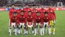 Pemain Timnas Indonesia U-23 sesaat sebelum melawan Filipina pada lanjutan Grup A Piala AFF U-23 2025 di Stadion Utama Gelora Bung Karno (SUGBK), Jakarta, Jumat (18/7/2025). (Liputan6.com/Helmi Fithriansyah)
