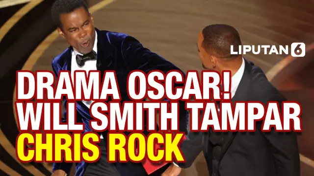 VIDEO: Panas! Will Smith Tampar Chris Rock di Panggung Oscar