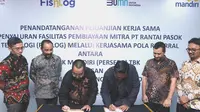 Bank Mandiri menjalin kerja sama dengan startup perikanan PT Rantai Pasok Teknologi (FishLog). (Dok Bank Mandiri)