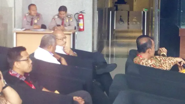Melchias Markus Mekeng telah tiba di Gedung KPK Kuningan, Jakarta Selatan