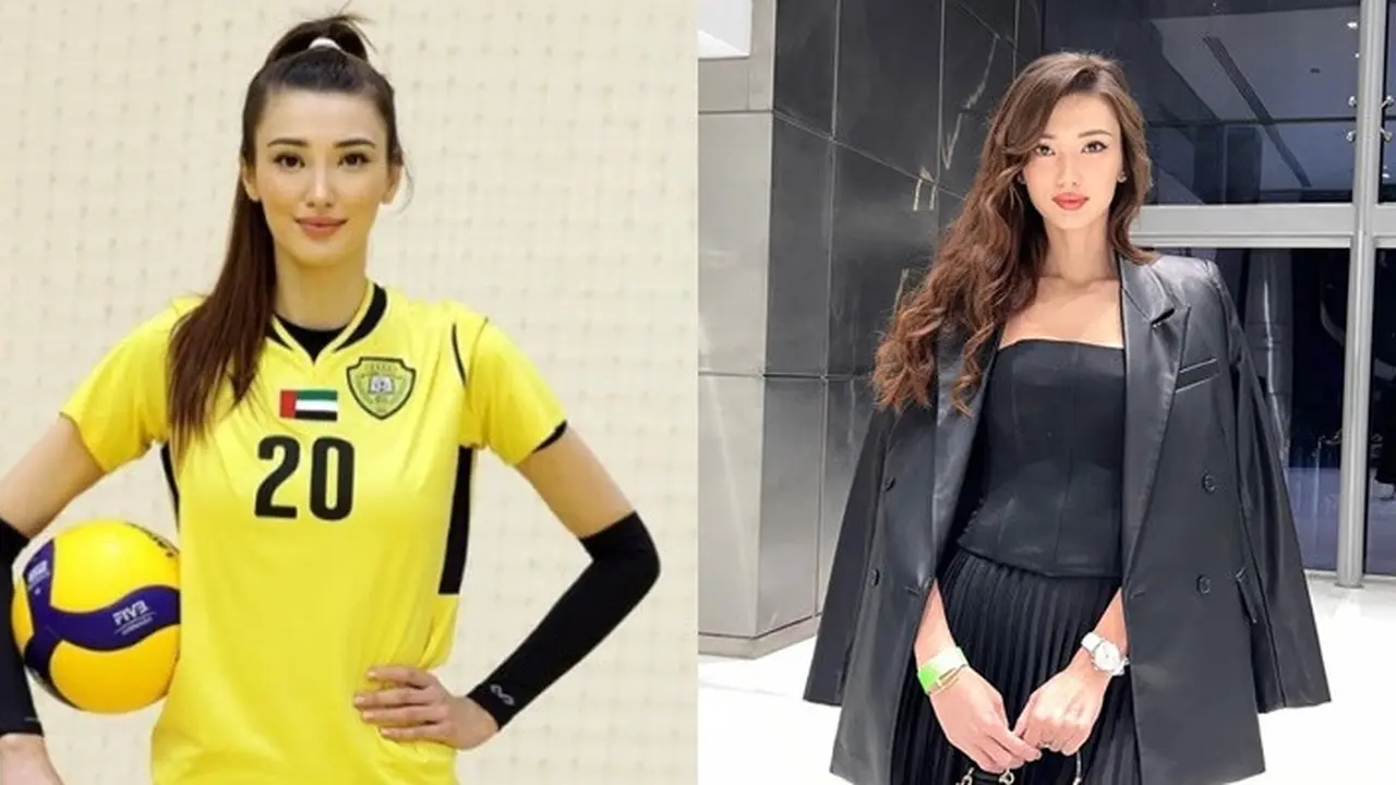 Potret Sabina Altynbekova Pemain Yogya Falcons Tanpa Jersey Voli