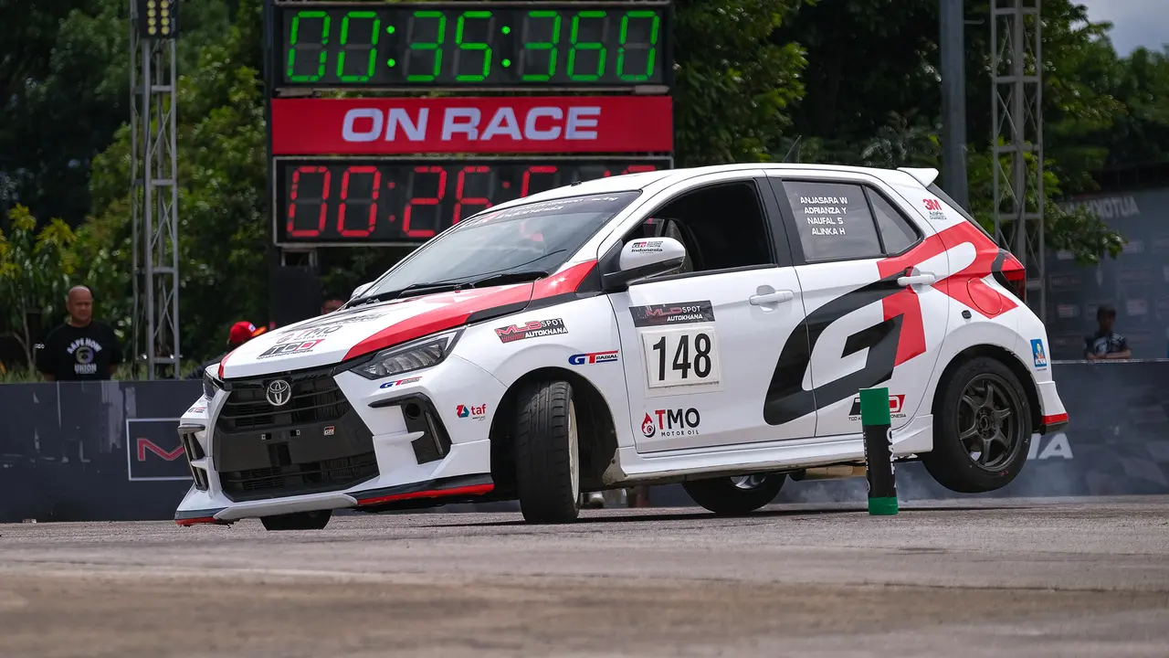 TGRI sapu bersih 6 gelar Juara Nasional Slalom 2025 dengan New Agya GR Sport