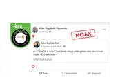 Cek Fakta: Tidak Benar Kanada Sudah Bebas dari Pandemi Virus Corona Covid-19