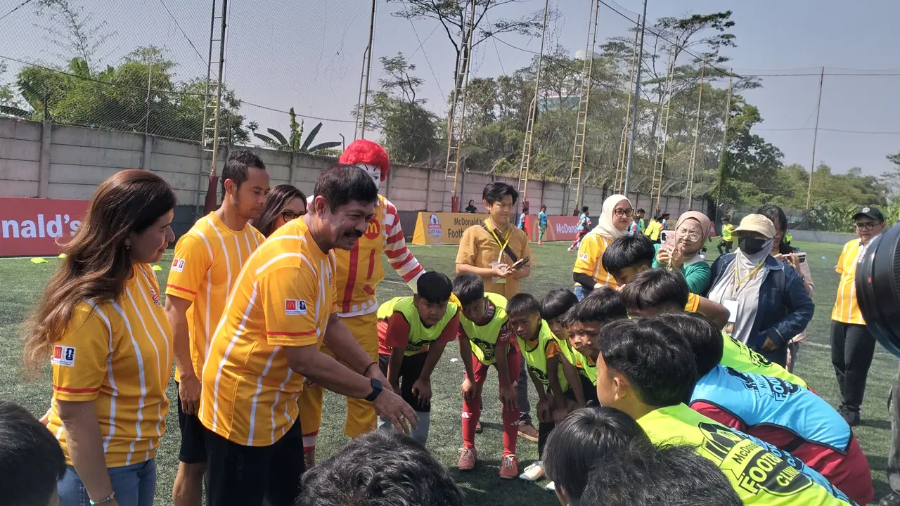 Bersama Indra Sjafri dan Atep, 100 Anak Antusias Ikuti Coaching Clinic yang Digagas McDonald’s Indonesia