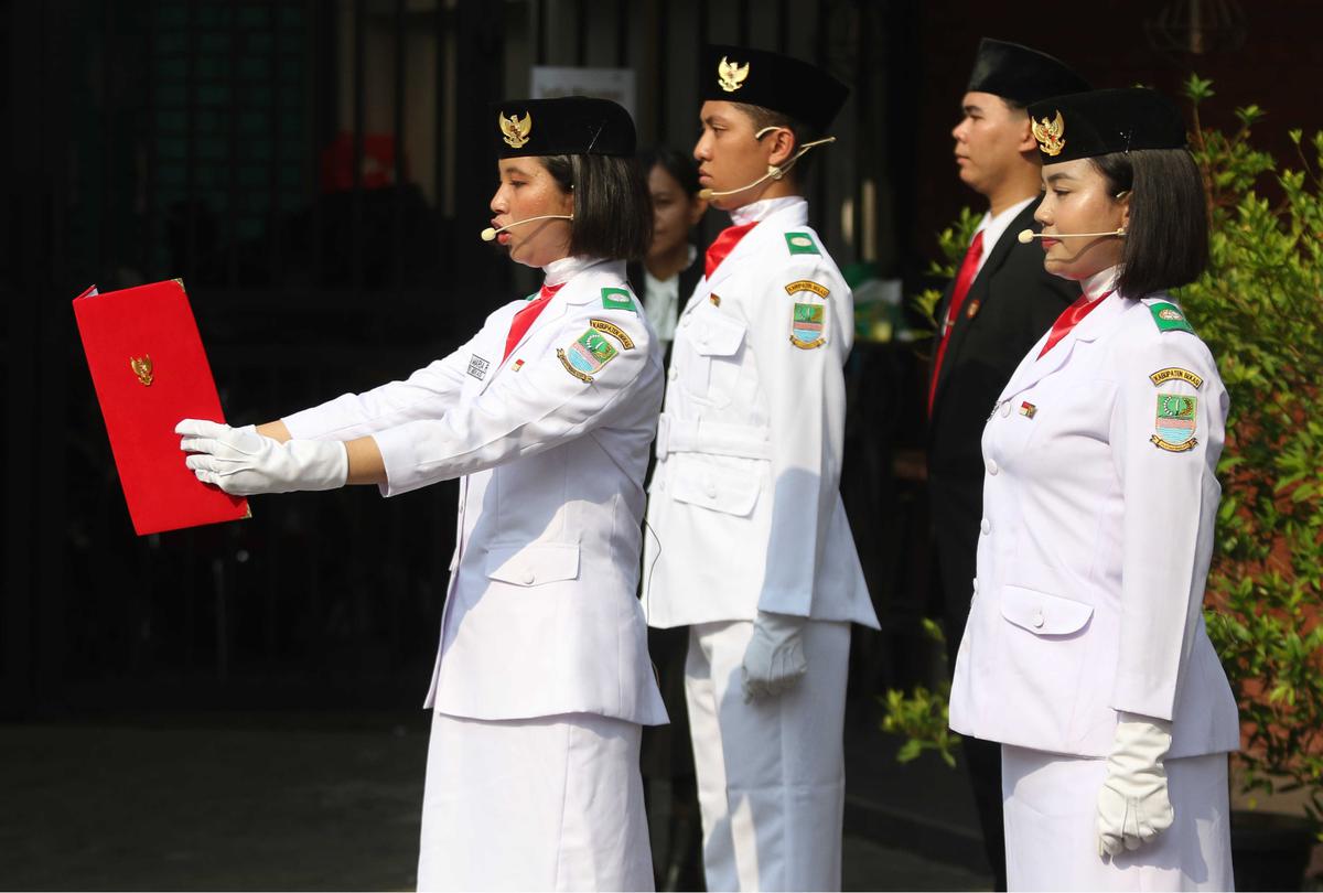 Upacara Sumpah Pemuda di Museum Sumpah Pemuda