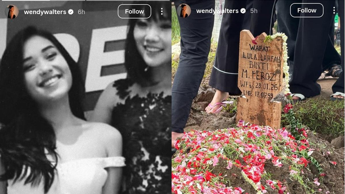 Pesan Wendy Walters Saat Antar Lula Lahfah ke Peristirahatan Terakhir: Engkau Akan Dirindukan...