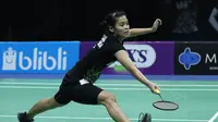 Penampilan Gregoria Mariska Tunjung di semifinal PBSI Home Tournament, Jumat (24/7/2020). (PBSI)