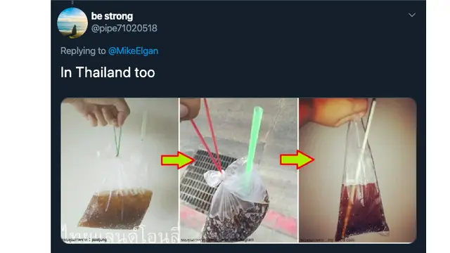 Pamer Minuman dalam Plastik, Pria Inggris Direspons Warganet dari Berbagai Negara