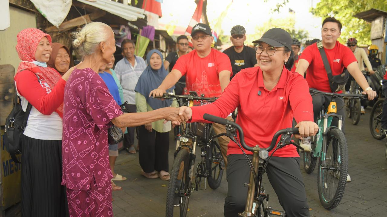 Gowes Bersama Jajaran OPD, Wali Kota Agustina Tinjau Penataan Kawasan Kota Lama dan Sungai Semarang