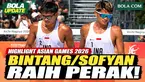 Highlight final voli pantai putra Asian Games Aichi-Nagoya 2026. Bintang Akbar/Sofyan Rachman Efendi menghadapi pasangan Qatar, Cherif Samba/Ahmed Janko, dalam perebutan medali emas. Indonesia harus mengakui keunggulan Qatar dalam pertarungan tiga se...