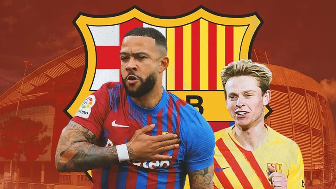 Barcelona - Mempis Depay, Frenkie De Jong
