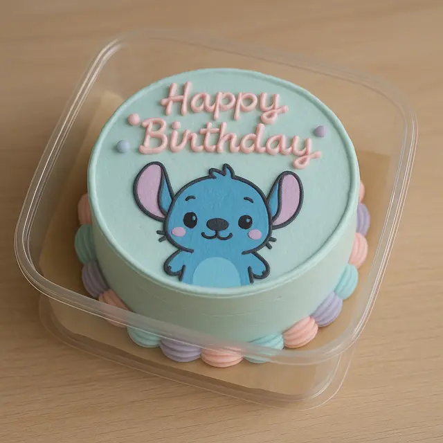 Model Kue Ulang Tahun dengan Karakter Film Lilo & Stitch 2025 (Foto: ChatGPT)
